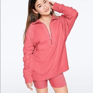 Victoria’s Secret PINK Vintage Quarter Zip Size XL